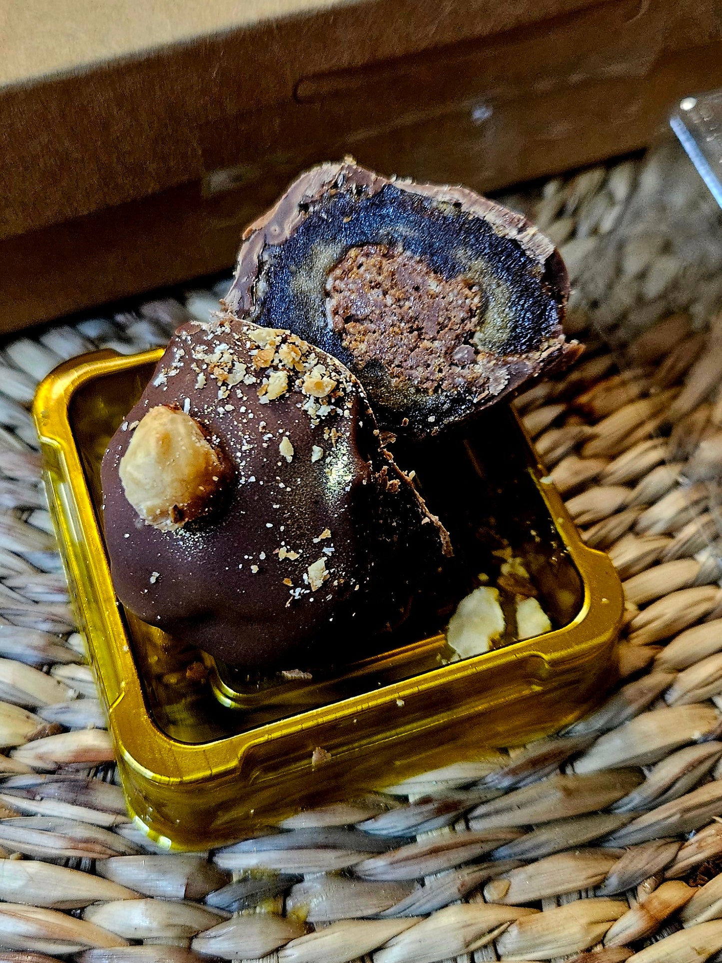 Stuffed Dates with Chocolate and Kadayif 12 Pieces