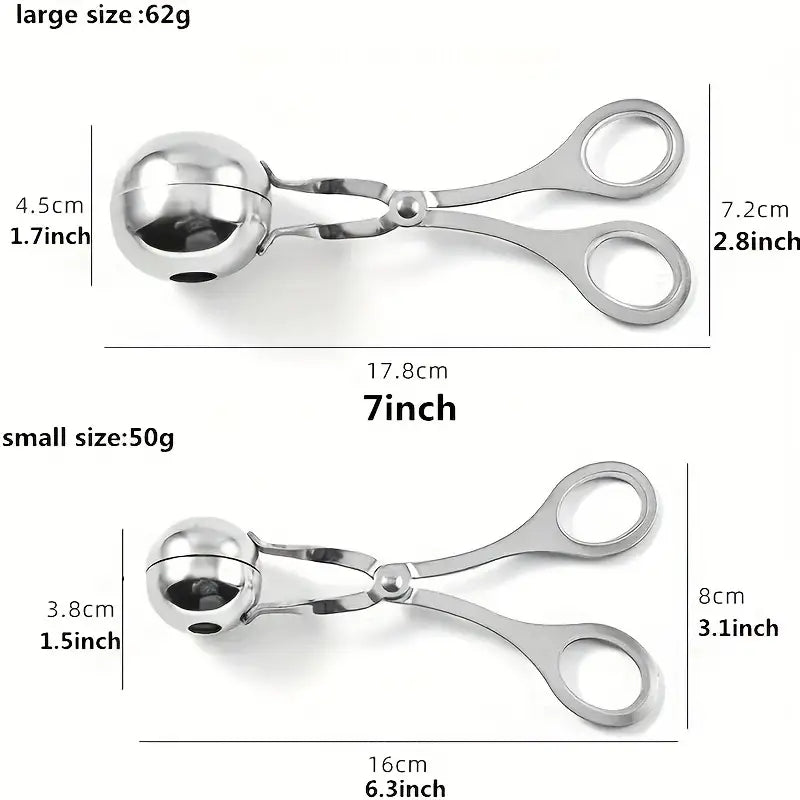 Non-stick Meatballs Pliers 1 (S) & 1 (L) Set