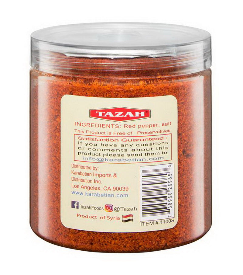 Tazah Authentic Aleppo Pepper 7 oz Jar فلفل حلبي