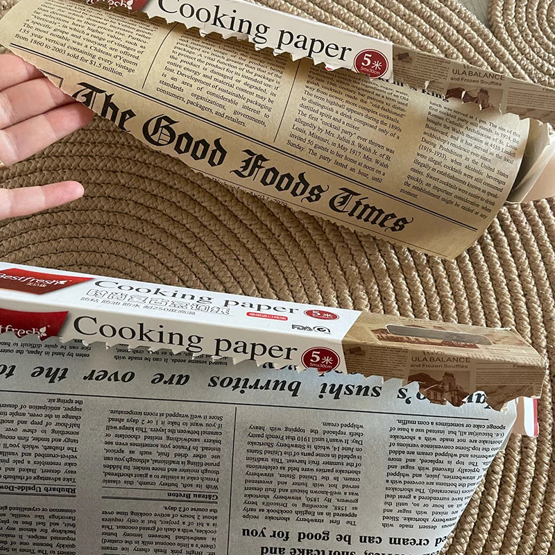 Newspaper Design Food Wrapper Oil Absorbent Parchment Paper