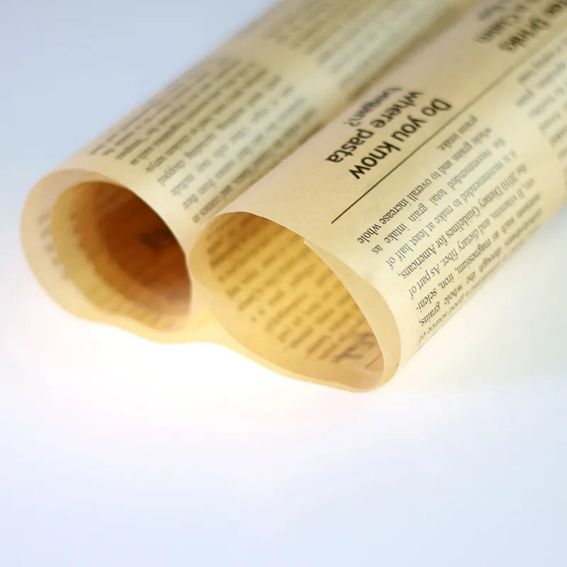 Newspaper Design Food Wrapper Oil Absorbent Parchment Paper