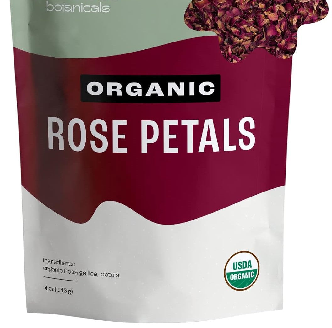 Edible Organic Dried Rose Petals (4 oz) Culinary Grade A+